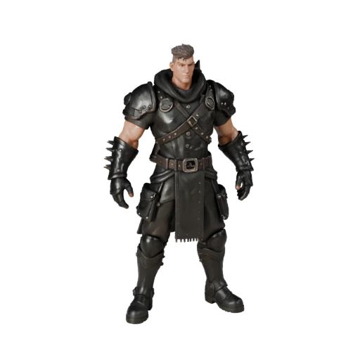 Realistic Command BOSS Commander Character Model - Rigged