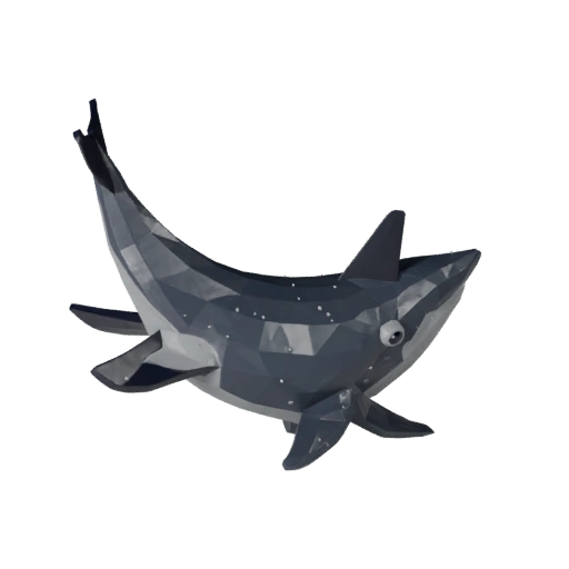 نموذج سمكة قاتلة منخفض المضلع ثلاثي الأبعاد - أصل لعبة Unity مع FBX