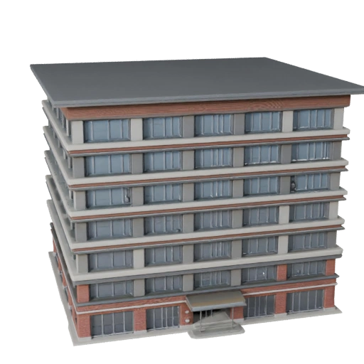Modèle 3D de Maison Éco Haute Poly pour Archviz en Architecture