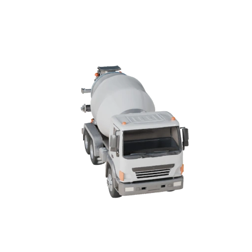 Printable Cement Mixer Truck STL 3D Model - Display (Legacy)