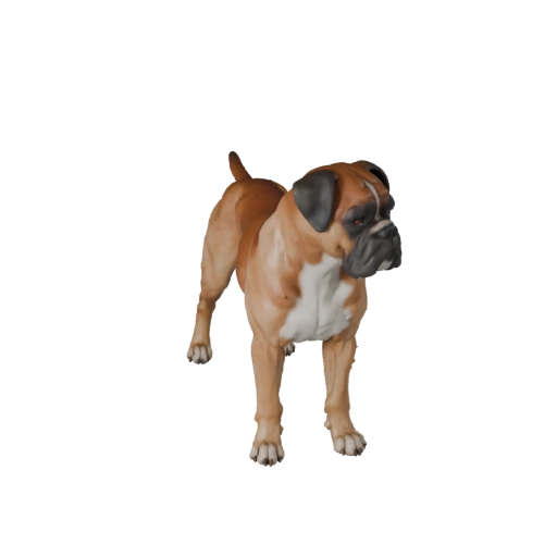 Modelo 3D de Cão Boxer para Blender - Asset PBR com Texturas | PBR