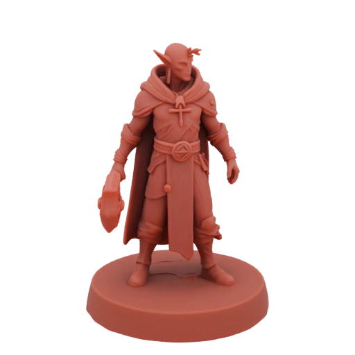 Miniature STL Clerc Tieffelin Dark Fantasy