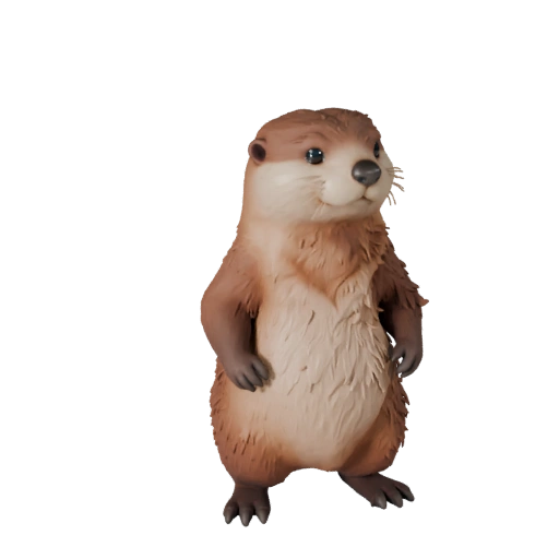 Modelo 3D de Lontra para Unity - Asset Pronto para Jogo, FBX | Livre de Royalties