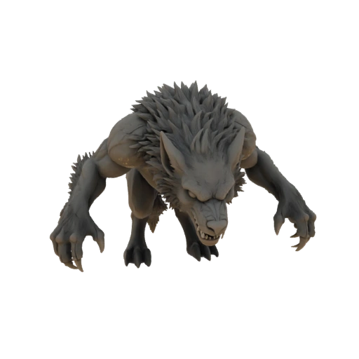 Miniature STL Loup-Garou Ennemi Dark Fantasy - Essaim