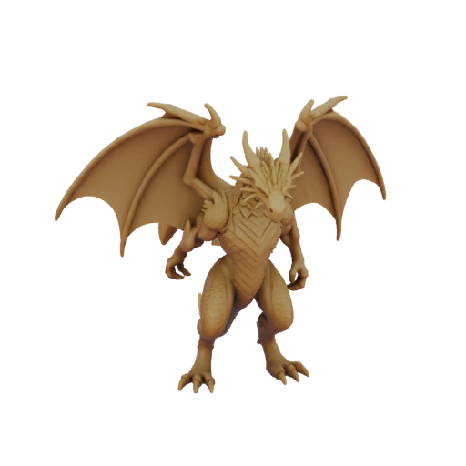 Fantasy Dragon Shaman Miniature STL - Overhead Strike