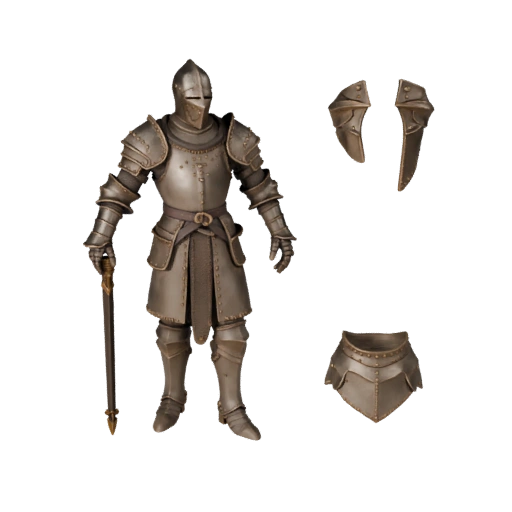 Medieval Command Knight Character Model - Rigged