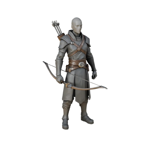 Sci-Fi Arcane Ranger Character Model - Rigged