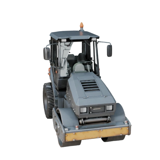 Rouleau compresseur 3D Modèle pour Blender & Jeux - Réaliste PBR