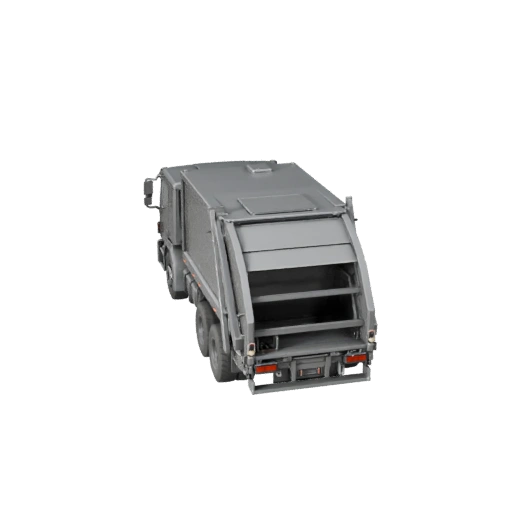 Printable Garbage Truck STL 3D Model for Collectibles &