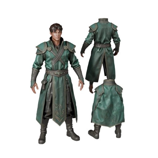 Realistic Ember Mage Character Model - Rigged