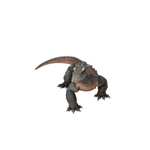 Low Poly Komodo Dragon 3D Model - Unity Game Asset with FBX