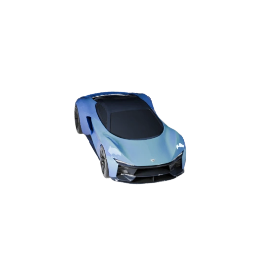 Concept Car 3D Model for Blender & Games - Realistic PBR (Legacy)