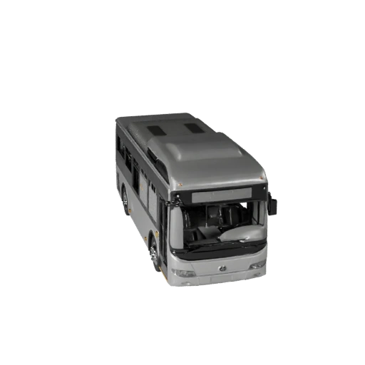 Spielbereiter Stadtbus 3D-Modell für Echtzeitnutzung PBR-Asset