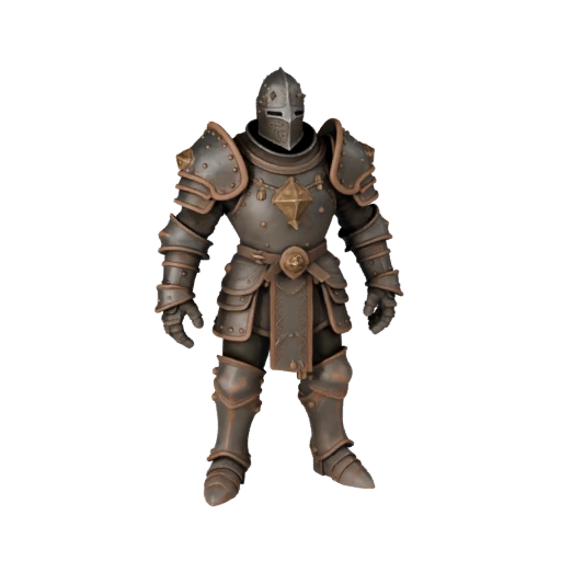 Medieval Command BOSS Knight Character Model - Rigged