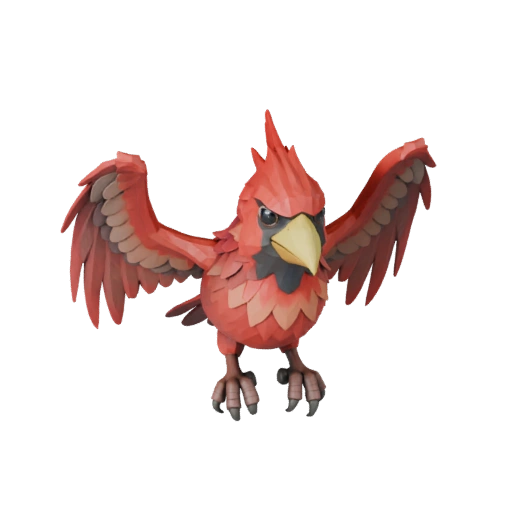 Modèle 3D Cardinal Haute Poly - Actif STL Détaillé pour Impression