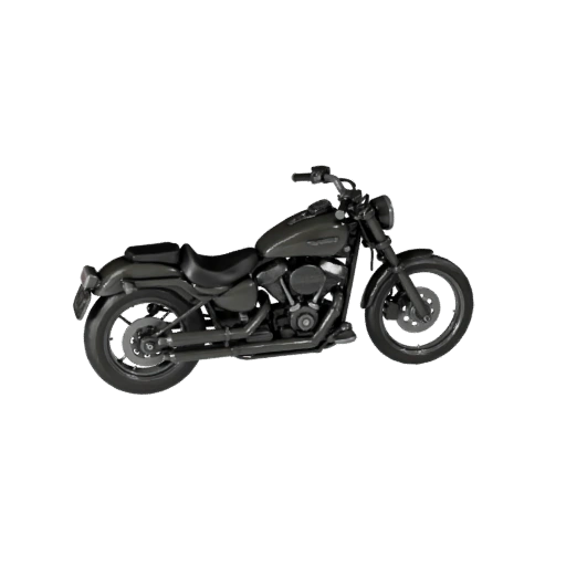 Motocicleta Crucero Inspirada en Harley Imprimible STL Modelo 3D