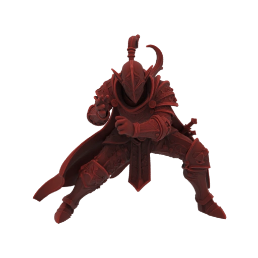 Medieval Elf Bard Miniature STL - Attack