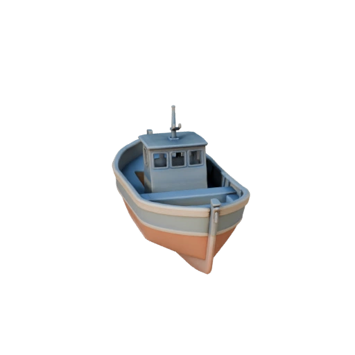 Druckbares Fischerboot STL 3D-Modell für Sammlerstücke &