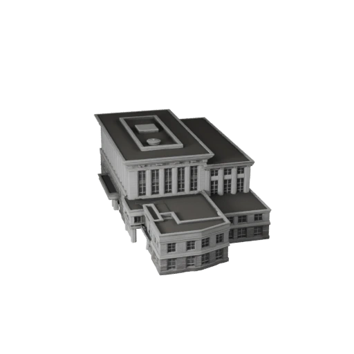 Printable Fire Station STL 3D Model - Printable Scale Asset
