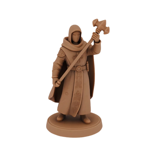 Medieval Cleric Miniature STL - Victory