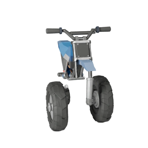 Low Poly Dirt Bike 3D Model for Unity & Unreal PBR Asset