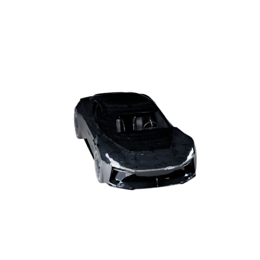 Modèle 3D de voiture concept pour Unity - Asset de jeu low poly