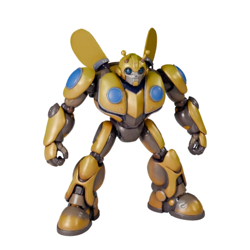 Cartoon Bumblebee 3D Model - Stylized Asset for Animation | PBR