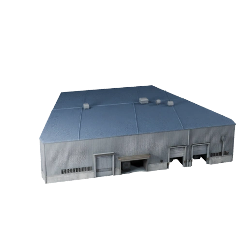 Modelo 3D de Almacén de Astillero para Blender - Activo de Render