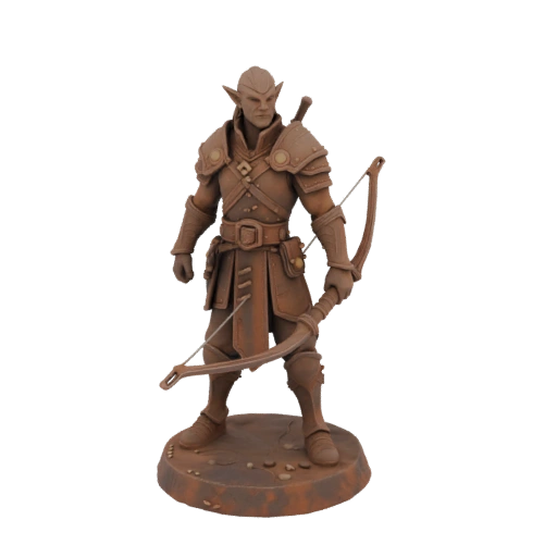 Fantasy Elf Ranger Miniature STL - Victory