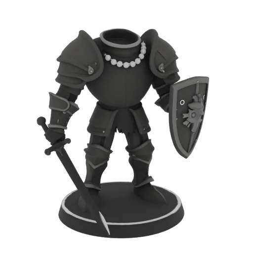 Miniatura STL de Paladín Medieval - Guardia