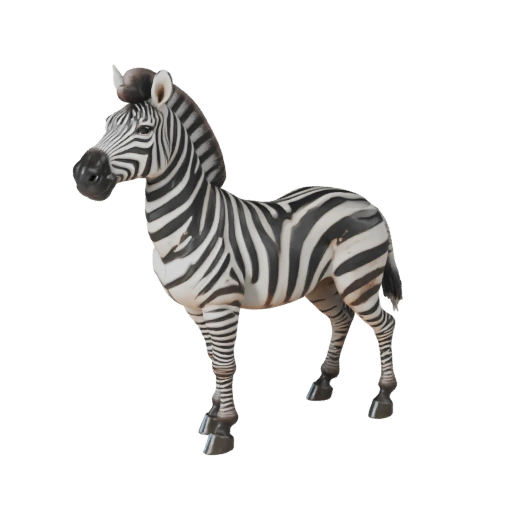 Modelo 3D de Zebra Realista - Asset PBR Rigged para Jogos | Royalty-Free