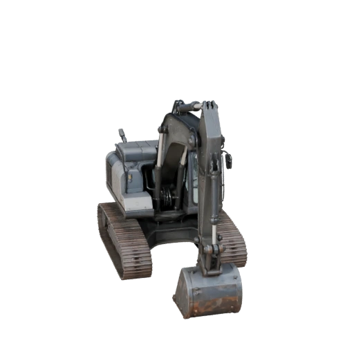 Game Ready Excavator 3D Model for Realtime Use PBR Asset
