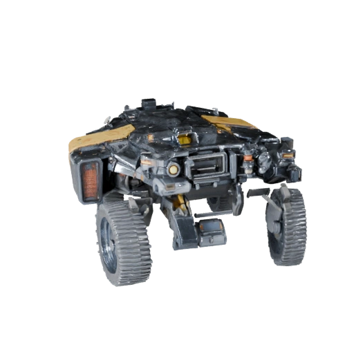 High Poly Lunar Cargo Rover 3D Model for Studio Renders