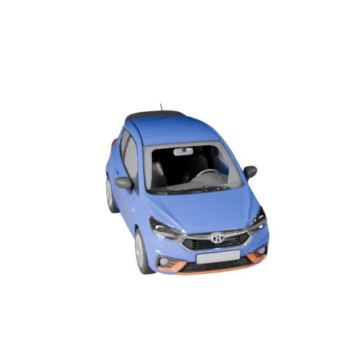 Modelo 3D de Hatchback Listo para Juegos para Uso en Tiempo Real, Activo PBR (Legacy)