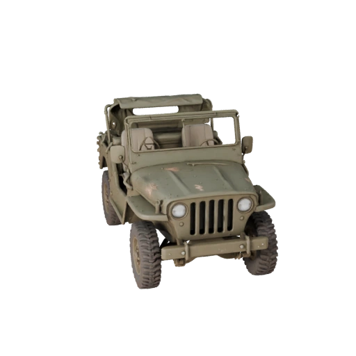 Game Ready Wwii Military Jeep 3D Model for Realtime Games