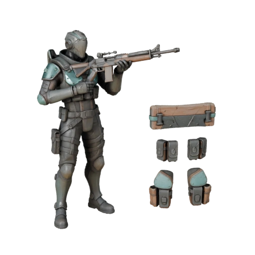 Sci-Fi Arcane Soldier Character Model - Rigged