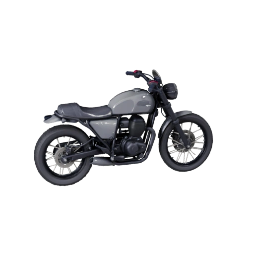 Retro Motorcycle 3D Model for Unreal Engine - Game Ready