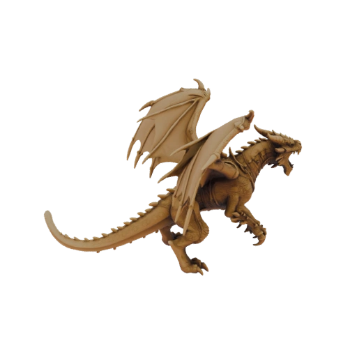 Fantasy Savage Drache Boss Miniatur STL - Heulend