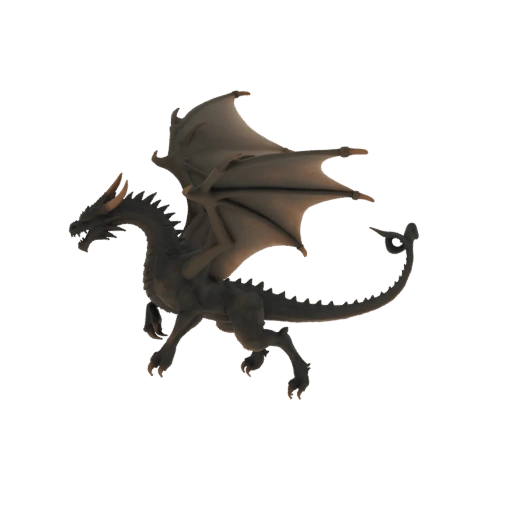 Miniatura STL de Dragão Selvagem de Fantasia Sombria para Impressão