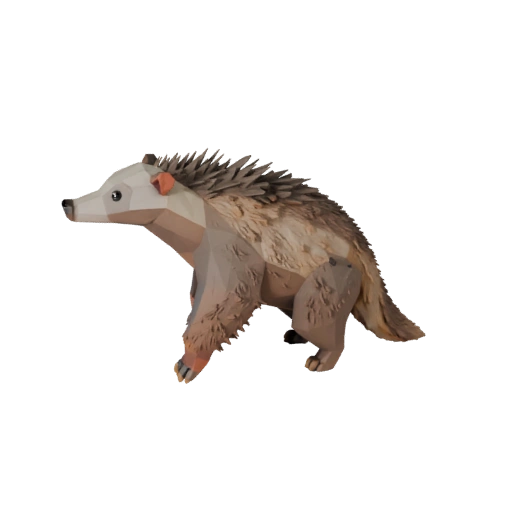 Low Poly Ameisenbär 3D Modell - Unity Game Asset mit FBX | PBR