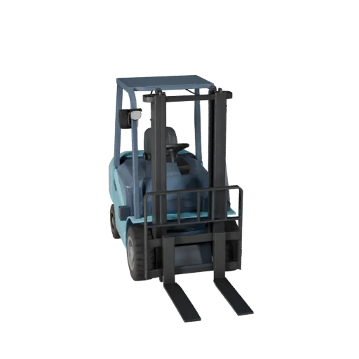 Low Poly Gabelstapler 3D Modell für Unity & Unreal PBR Asset