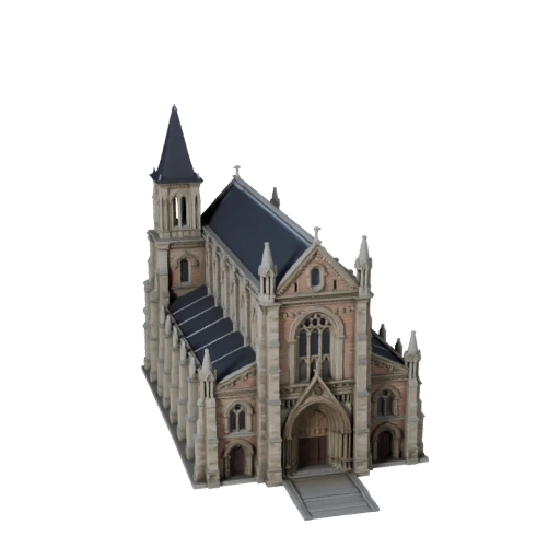 Modelo 3D de Catedral para Blender - Asset de Render para Arquitetura