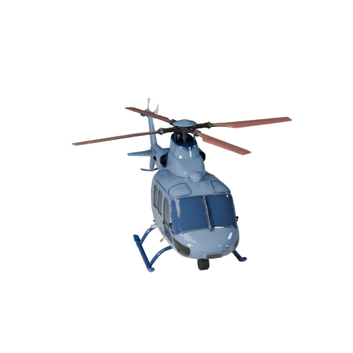 Helicopter 3D Model for Blender - Render Ready Asset