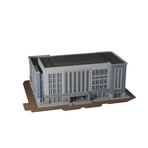 Low Poly Electric Substation 3D Model for Games & VR