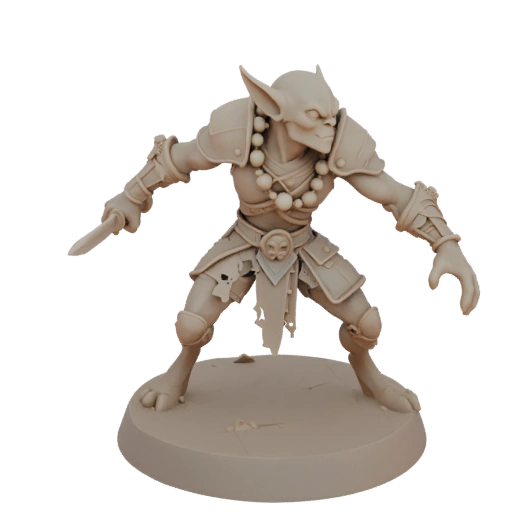 Miniatura STL de Duende del Vacío de Fantasía Arquero