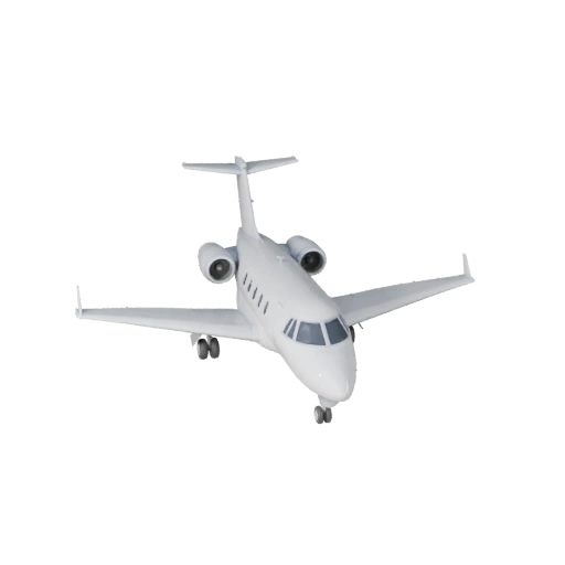 Modèle 3D de Jet Privé pour Unreal Engine - Actif prêt pour le jeu