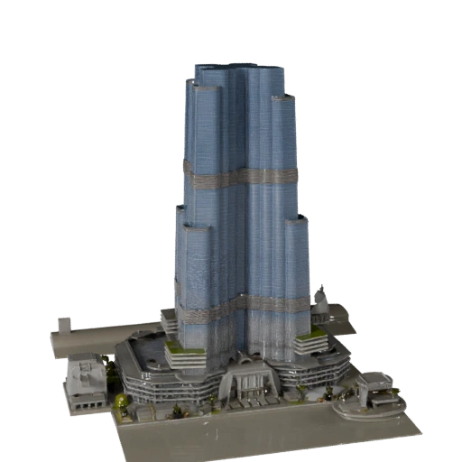 Burj Khalifa 3D Model for Blender - Render Asset for Architecture