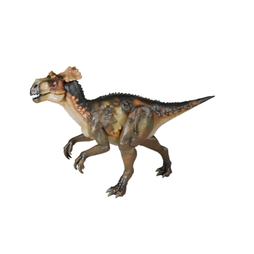 Low Poly Parasaurolophus 3D Model - Unity Game Asset with FBX