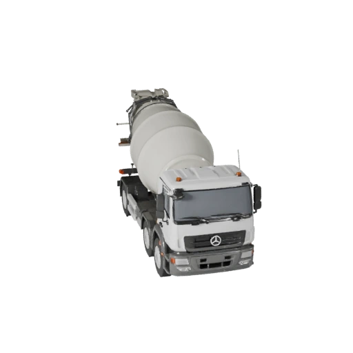 Cement Mixer Truck 3D Model for Blender & Games - PBR (Legacy)