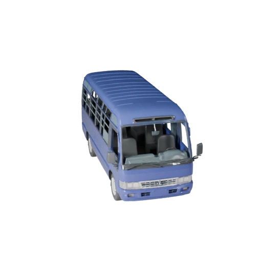 Kleinbus 3D-Modell für Unreal Engine - Spielbereites Asset